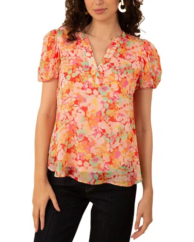 Hale Bob Ana Blouse In Orange