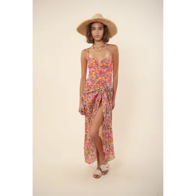 Hale Bob Angelia Voile Pareo In Pink