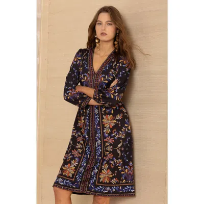 Hale Bob Angelique Jersey Dress In Black