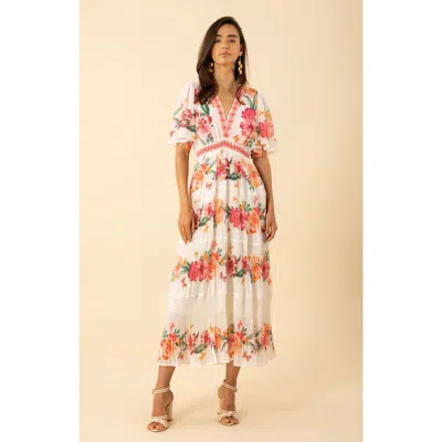 Hale Bob Angie Chiffon Maxi Dress In Multi