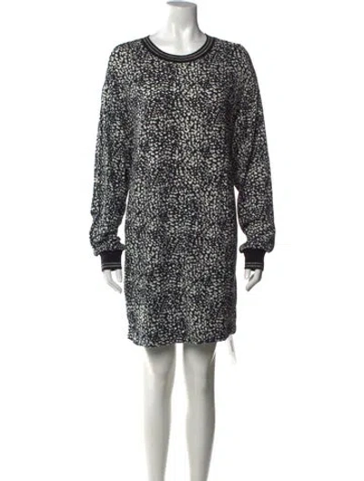 Pre-owned Hale Bob Animal Print Mini Dress In Multi