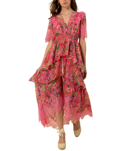 Hale Bob Annabelle Dress In Pink