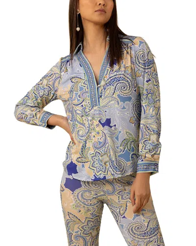 Hale Bob Anya Blouse In Blue