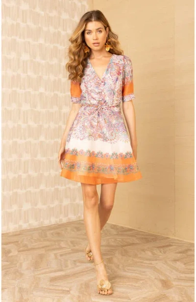 Hale Bob Aubrie Organza Dress In Multi