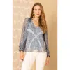 Hale Bob August Chiffon Top In Multi