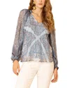 Hale Bob August Silk-blend Top In Multi