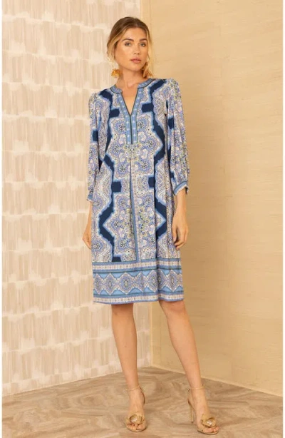 Hale Bob Avah Jersey Midi Dress In Blue