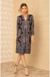 Hale Bob Avah Jersey Midi Dress In Multi