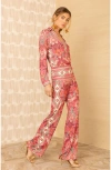 Hale Bob Avayah Jersey Pant In Pink