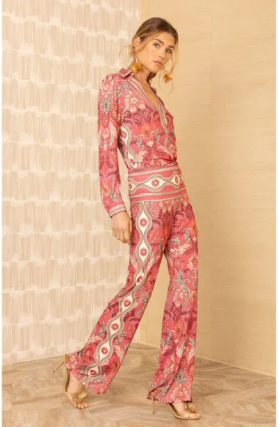 Hale Bob Avayah Jersey Pant In Pink