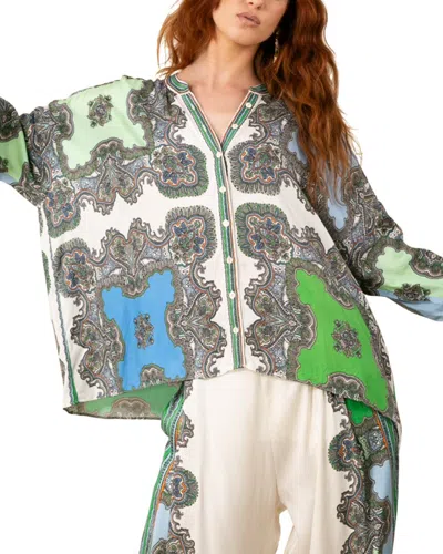 Hale Bob Avianna Blouse In Blue