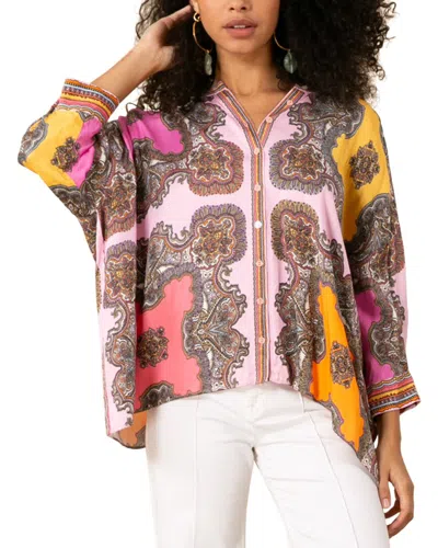 Hale Bob Avianna Blouse In Pink