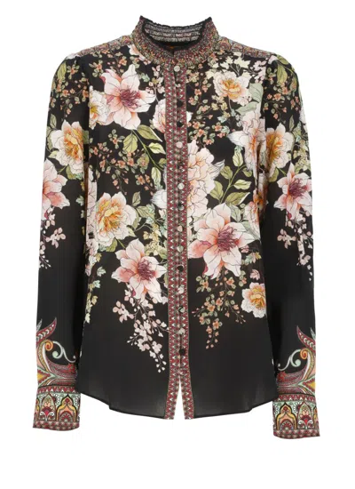 Hale Bob Black  Silk Shirt