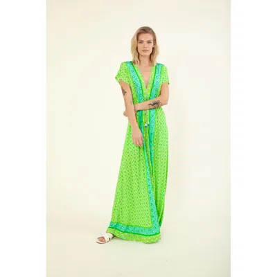 Hale Bob Bobbie Jersey Maxi Dress In Green