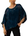 Hale Bob Briar Silk-blend Top In Blue