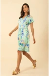 Hale Bob Bridget Jersey Dress In Blue