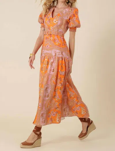 Hale Bob Brittany Dress In Orange