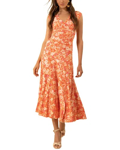 Hale Bob Brynn Maxi Dress In Orange