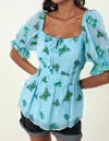 Hale Bob Butterfly Top 22bf2149 In Blue In Blue