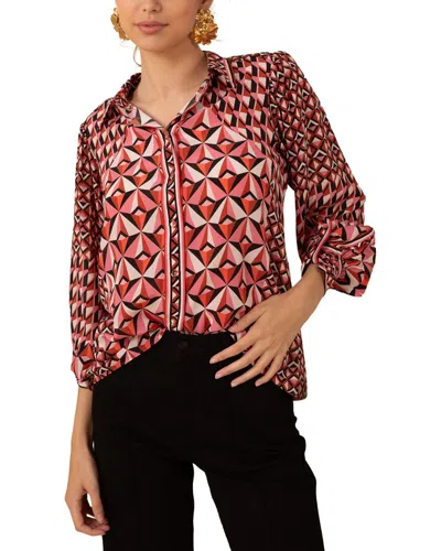 Hale Bob Button-up Top In Multi