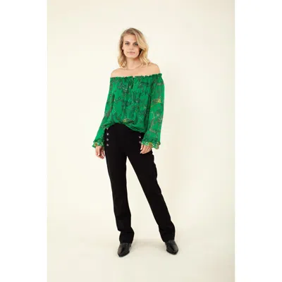 Hale Bob Candice Top In Green