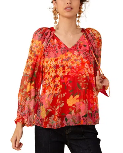 Hale Bob Carmen Silk-blend Blouse