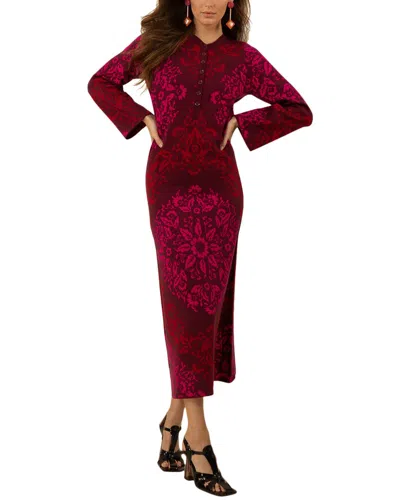Hale Bob Carolina Maxi Dress In Red