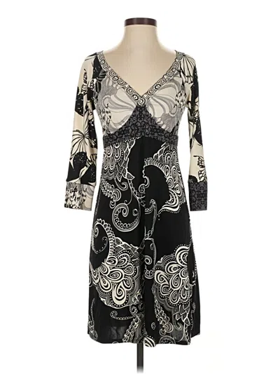 Pre-owned Hale Bob Casual Dress In Black