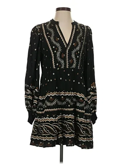 Pre-owned Hale Bob Casual Dress In Black