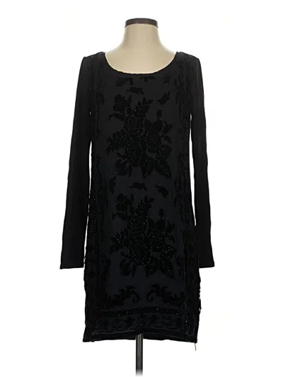 Pre-owned Hale Bob Casual Dress In Black