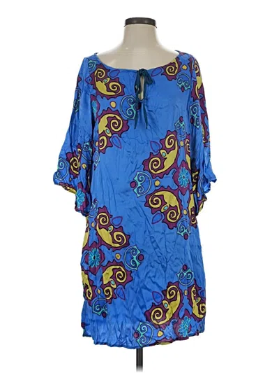 Pre-owned Hale Bob Casual Dress In Blue