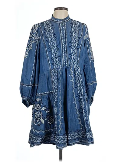 Pre-owned Hale Bob Casual Dress In Blue