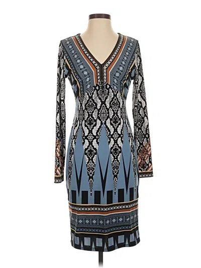 Pre-owned Hale Bob Casual Dress In Blue