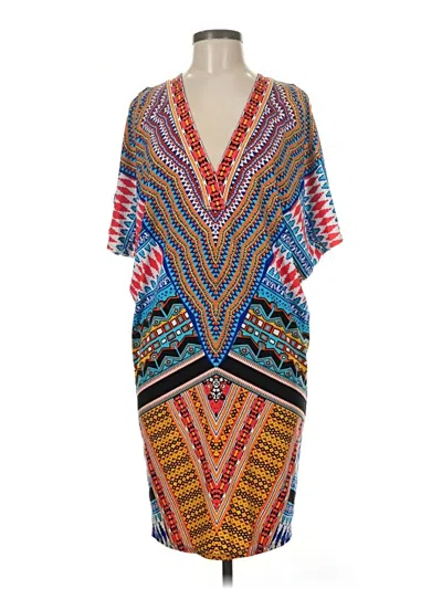 Pre-owned Hale Bob Casual Dress In Blue