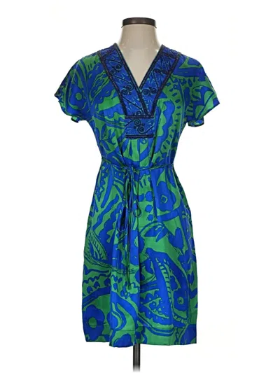 Pre-owned Hale Bob Casual Dress In Blue