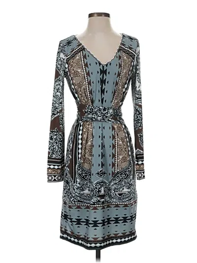 Pre-owned Hale Bob Casual Dress In Blue