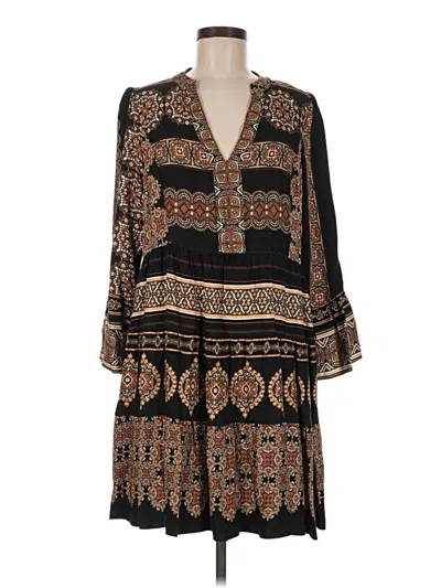 Pre-owned Hale Bob Casual Dress In Brown