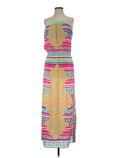 Pre-owned Hale Bob Casual Dress In Green