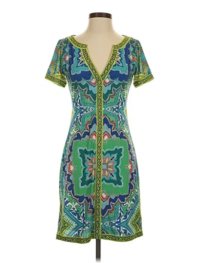Pre-owned Hale Bob Casual Dress In Green