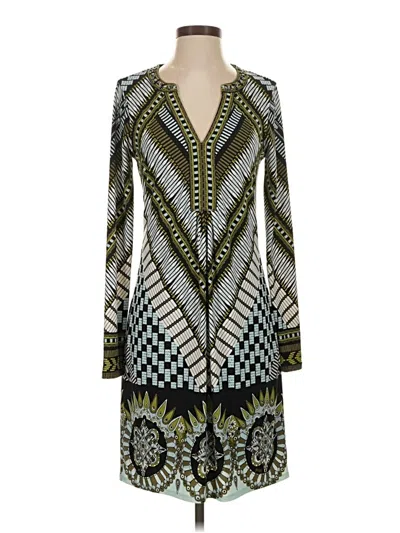 Pre-owned Hale Bob Casual Dress In Green