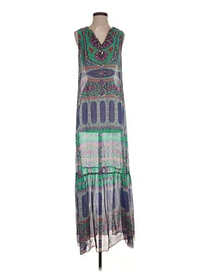 Pre-owned Hale Bob Casual Dress In Green