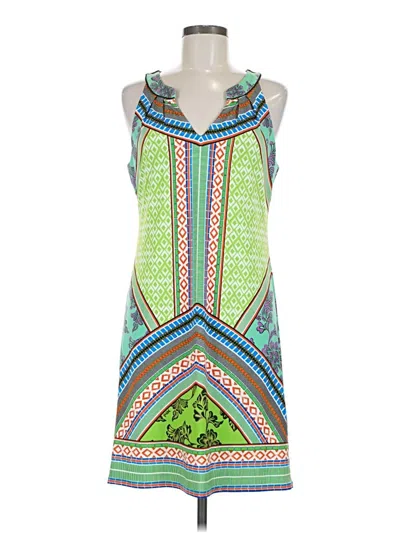 Pre-owned Hale Bob Casual Dress In Green