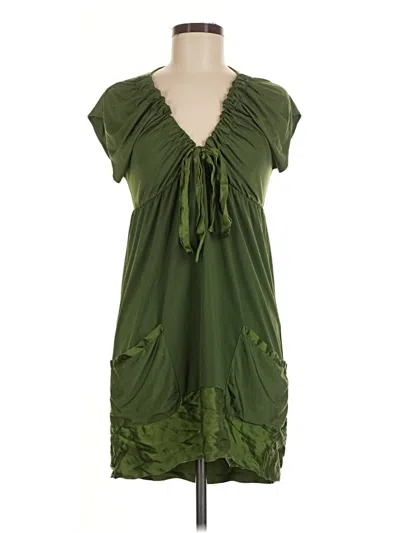 Pre-owned Hale Bob Casual Dress In Green