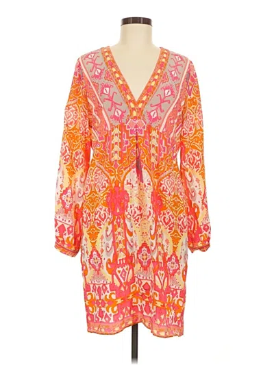 Pre-owned Hale Bob Casual Dress In Orange