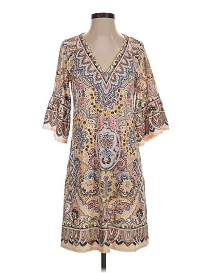 Pre-owned Hale Bob Casual Dress In Tan