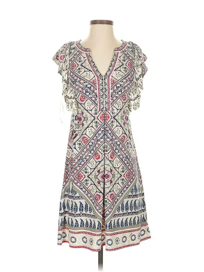 Pre-owned Hale Bob Casual Dress In White