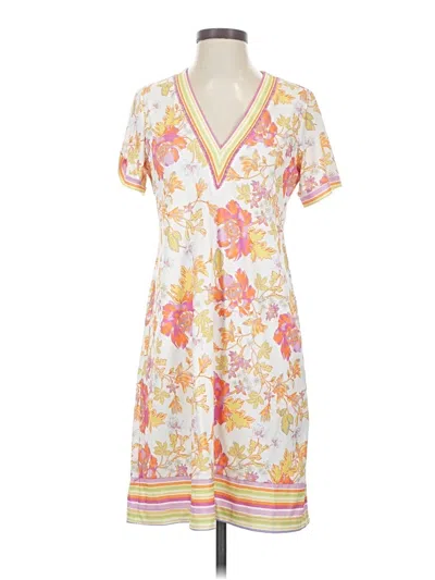 Pre-owned Hale Bob Casual Dress In White