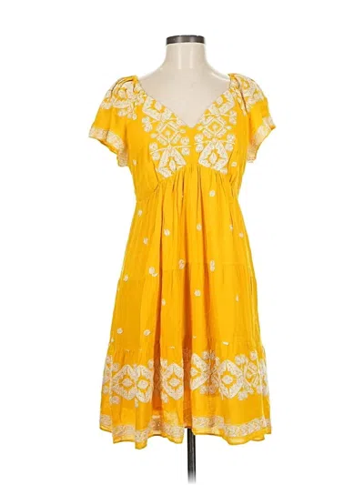 Pre-owned Hale Bob Casual Dress In Yellow