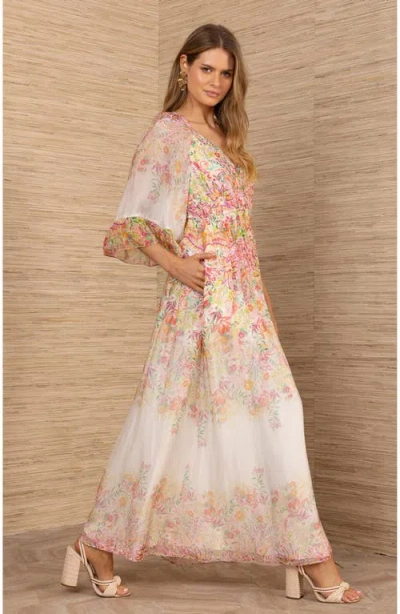 Hale Bob Celia Chiffon Maxi Dress