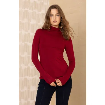 Hale Bob Chandier Top In Burgundy